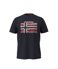 NAPAPIJRI S-LARI Cotton T-Shirt blu marine - T-shirt - 3