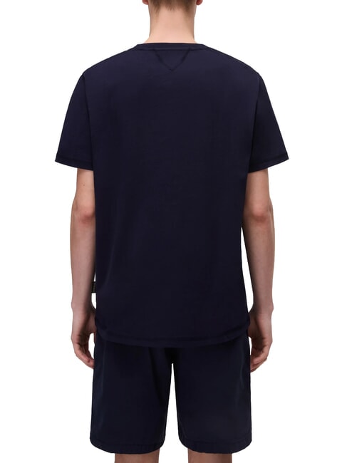 S-LARI Cotton T-Shirt blu marine - T-shirt