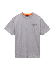 NAPAPIJRI S-SOVANA Cotton T-Shirt medium gray melange - T-shirt - 3