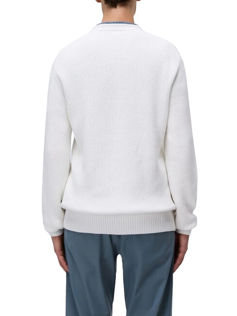 D-PRADO Crew neck sweater white whisper - Men's Sweaters
