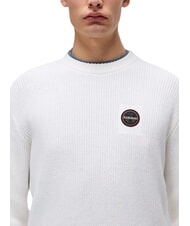 NAPAPIJRI D-PRADO Crew neck sweater white whisper - Men's Sweaters - 3