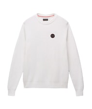 NAPAPIJRI D-PRADO Crew neck sweater white whisper - Men's Sweaters - 4