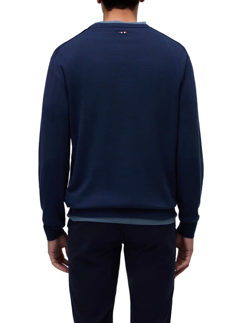 DECATUR Cotton sweater blu marine - Men's Sweaters