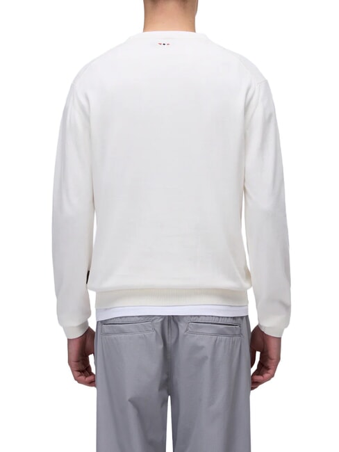 DECATUR Cotton sweater white whisper - Men's Sweaters
