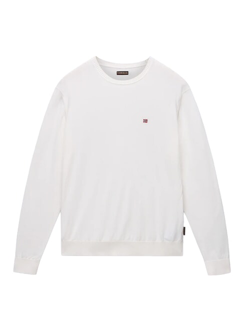 DECATUR Cotton sweater white whisper - Men's Sweaters