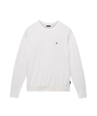 NAPAPIJRI DECATUR Cotton sweater white whisper - Men's Sweaters - 3
