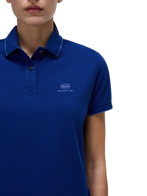 E-NINA Short-sleeved polo shirt bellwether blue - Polo shirt