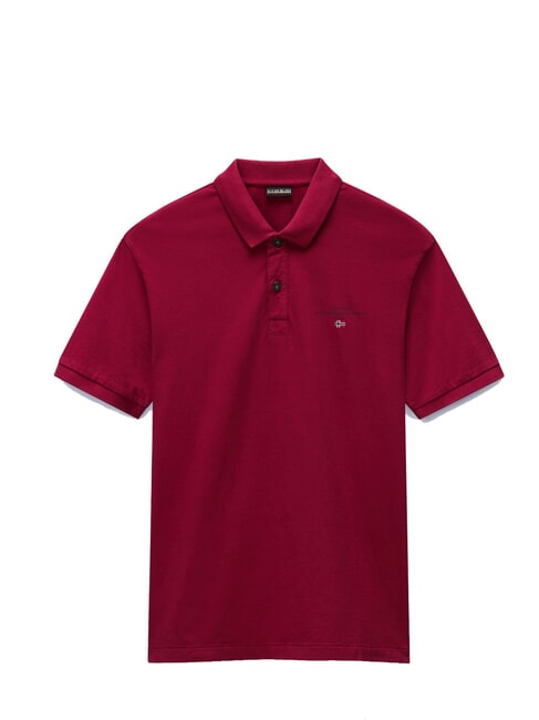ELBAS JERSEY Micrologist cotton polo shirt Tibetan red - Polo shirt