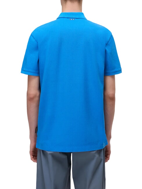 ELBAS JERSEY Micrologist cotton polo shirt French blue - Polo shirt