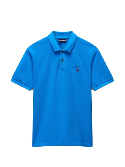 ELBAS JERSEY Micrologist cotton polo shirt French blue - Polo shirt