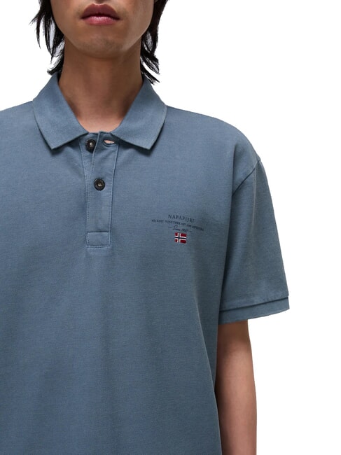 ELBAS JERSEY Micrologist cotton polo shirt stormy weather - Polo shirt