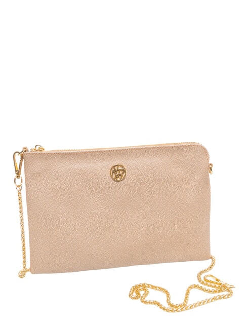 LUX Flat clutch bag with shoulder strap caramel - Women&rsquo;s Bags