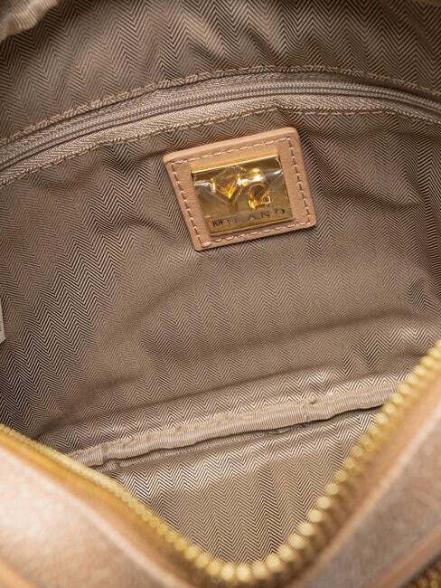 LUX Flat clutch bag with shoulder strap caramel - Women&rsquo;s Bags