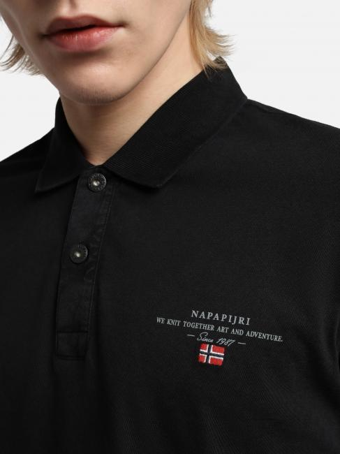 ELBAS JERSEY Micrologist cotton polo shirt black 041 - Polo shirt