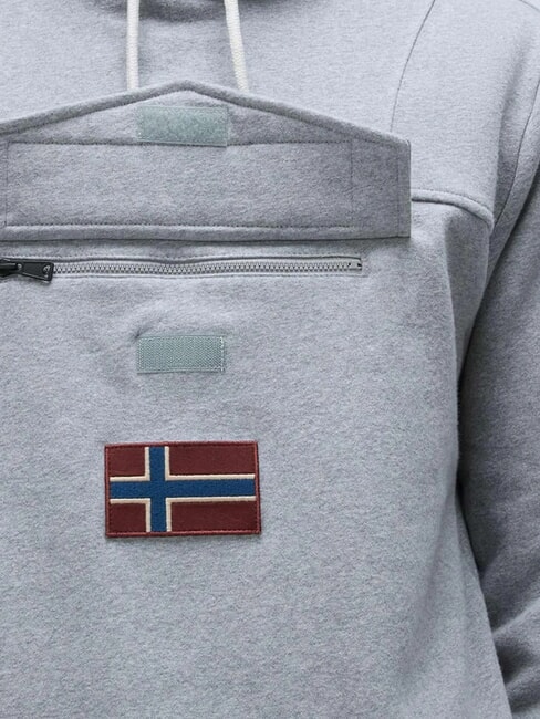 BURGEE Hoodie medium gray melange - Sweatshirts