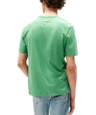 TOMMY HILFIGER TH Short-sleeved cotton T-shirt Fort Green - T-shirt - 2