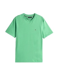 TOMMY HILFIGER TH Short-sleeved cotton T-shirt Fort Green - T-shirt - 4