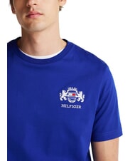 TOMMY HILFIGER TH Short-sleeved T-shirt with crest wedge blue - T-shirt - 3