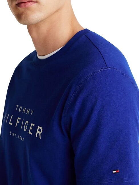 TH Short-sleeved cotton T-shirt wedge blue - T-shirt