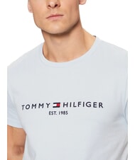 TOMMY HILFIGER TH Short-sleeved T-shirt with logo print breezy blue - T-shirt - 3