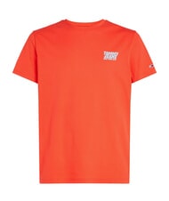 TOMMY HILFIGER TH JEANS Short-sleeved T-shirt bright vermilion - T-shirt - 4
