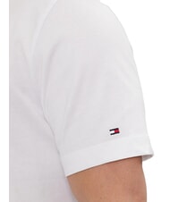 TOMMY HILFIGER TH Short-sleeved T-shirt with embroidery white - T-shirt - 4
