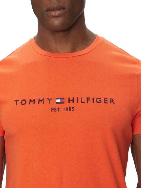 TH Short-sleeved T-shirt with logo print brilliant orange - T-shirt