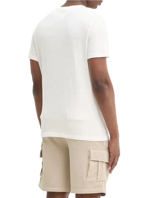 TH JEANS Short-sleeved graphic print T-shirt ecru - T-shirt