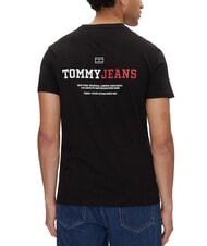 TOMMY HILFIGER TH JEANS Short-sleeved T-shirt with print black - T-shirt - 2