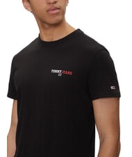 TOMMY HILFIGER TH JEANS Short-sleeved T-shirt with print black - T-shirt - 3