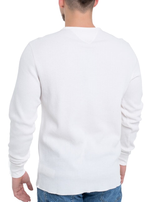 TH JEANS Waffle long-sleeved T-shirt ancient white - T-shirt