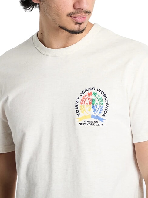 TH JEANS Regular fit short sleeve t-shirt oat marl htr - T-shirt