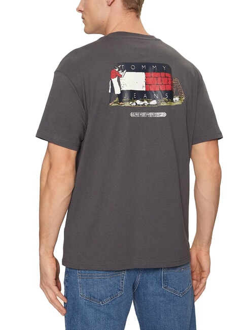 TH JEANS Relaxed fit short-sleeved T-shirt washed black - T-shirt