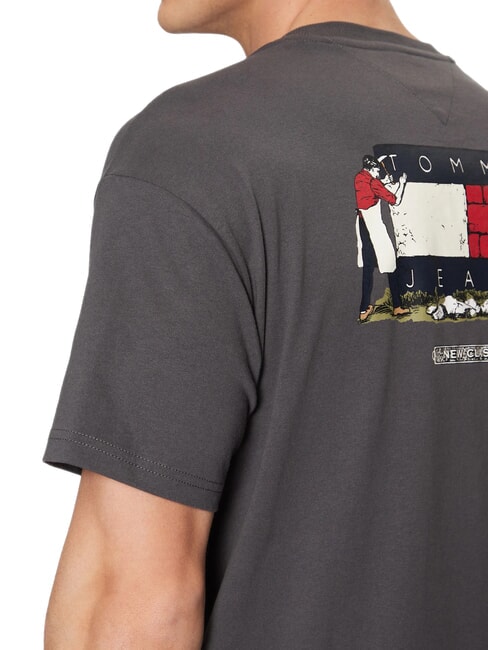 TH JEANS Relaxed fit short-sleeved T-shirt washed black - T-shirt