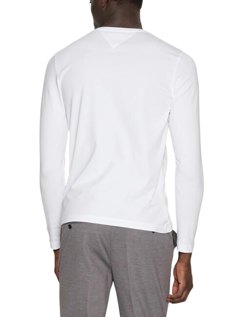 TH Long-sleeved stretch cotton T-shirt white - T-shirt