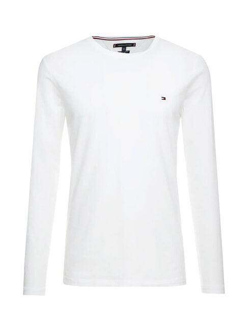 TH Long-sleeved stretch cotton T-shirt white - T-shirt