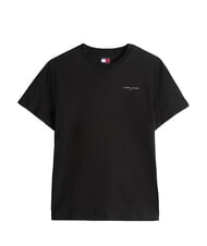 TOMMY HILFIGER TH JEANS Short-sleeved T-shirt with logo print black - T-shirt - 4