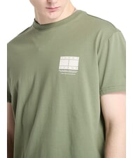 TOMMY HILFIGER TH JEANS Short-sleeved cotton T-shirt Aruba Green - T-shirt - 3