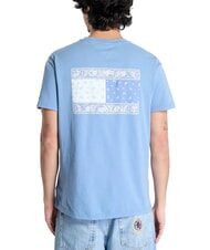 TOMMY HILFIGER TH JEANS Paisley flag print t-shirt Colorado blue - T-shirt - 2