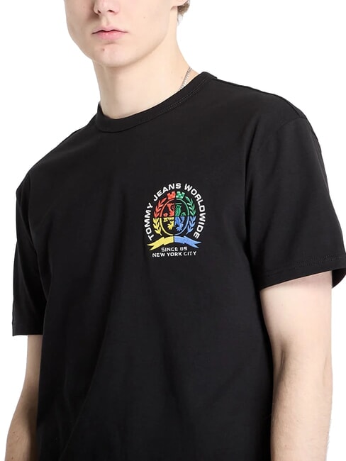 TH JEANS Regular fit short sleeve t-shirt black - T-shirt