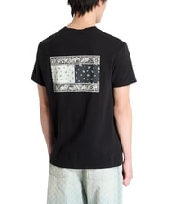 TOMMY HILFIGER TH JEANS Paisley flag print t-shirt black - T-shirt - 2