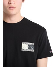 TOMMY HILFIGER TH JEANS Paisley flag print t-shirt black - T-shirt - 3