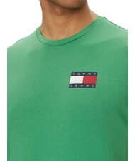 TOMMY HILFIGER TH JEANS Short-sleeved T-shirt with logo print coastal green - T-shirt - 3