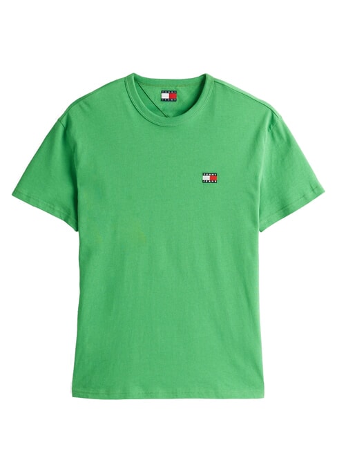 TH JEANS Short-sleeved T-shirt with logo embroidery coastal green - T-shirt