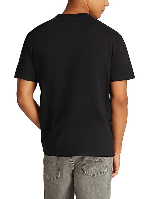 TH JEANS Short-sleeved T-shirt with logo embroidery black - T-shirt