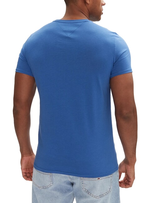 TH JEANS Slim-fit cotton T-shirt blue weather - T-shirt