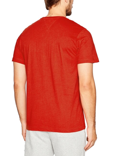 TH JEANS Short-sleeved T-shirt with print deep crimson - T-shirt
