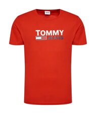 TOMMY HILFIGER TH JEANS Short-sleeved T-shirt with print deep crimson - T-shirt - 4