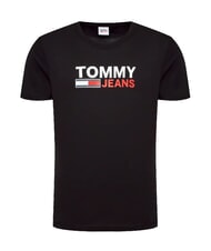 TOMMY HILFIGER TH JEANS Short-sleeved T-shirt with print black - T-shirt - 4