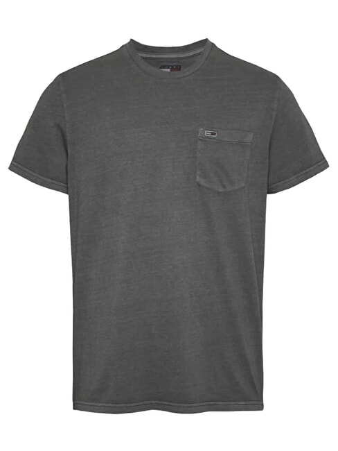 TH JEANS Short-sleeved T-shirt with pocket washed black - T-shirt